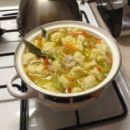 Куриный суп с клецками, суп с галушками
